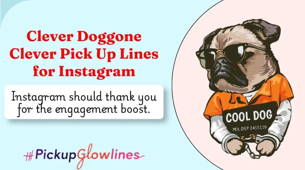 Clever Doggone Clever Pick Up Lines for Instagram