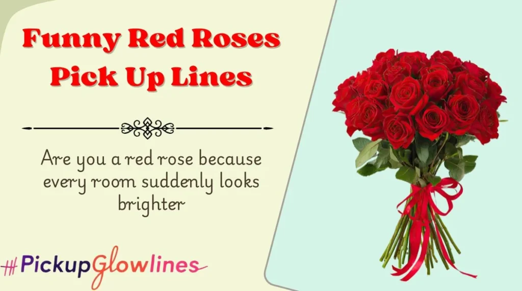 Funny Red Roses Pick Up Lines